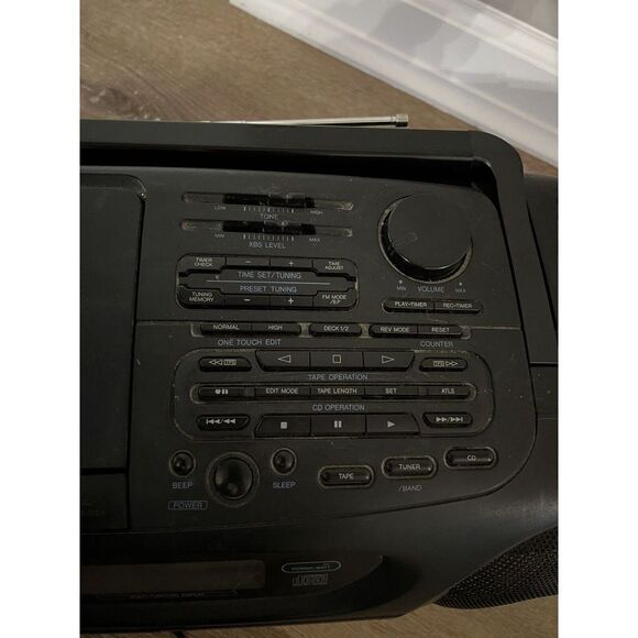 Panasonic RX-DT55 Portable Stereo System AM/FM/CD Dual Cassette Tape Player - Picture 5 of 7